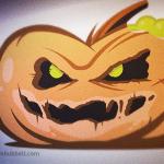 Create a Halloween Pumpkin Icon on Vectorgraphit