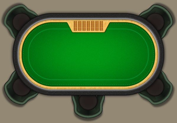 A top down view on a table with some poker cards on it